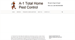 Desktop Screenshot of a1pestcontrollincoln.com